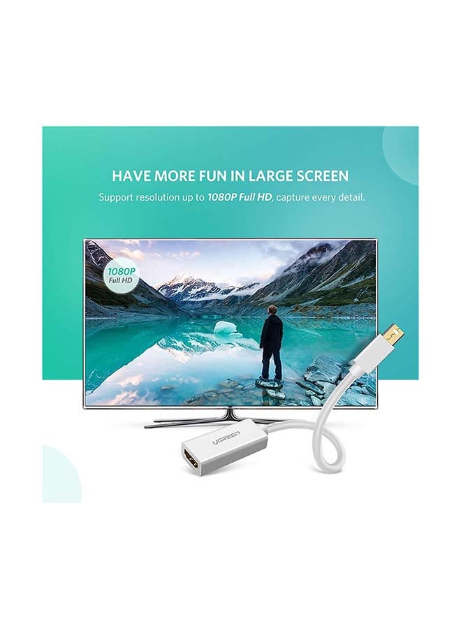 Ugreen Mini DisplayPort to HDMI Adapter Male to Female Thunderbolt 2.0  Transfer Compatible for Apple MacBook Pro MacBook Air Microsoft Surface Pro 4 3 Google Chromebook - Image 4